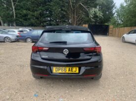 SOLD – Vauxhall Astra 1.4i Turbo SRi Euro 6 5dr DP66AEJ  2016 (66)  47,355 miles Petrol Manual Black 2 owners Car ULEZ