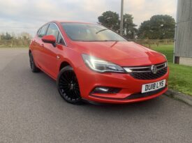 Vauxhall Astra 1.4i Elite Nav Euro 6 5dr DU18LYS  2018 (18)  52,800 miles Petrol Manual Red 2 owners Car ULEZ