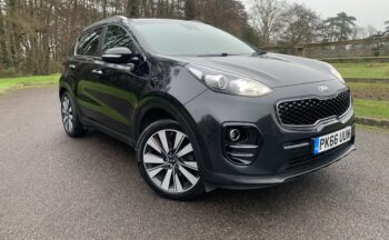 Kia Sportage 1.7 CRDi 3 Euro 6 (s/s) 5dr PK66UUN  2016 (66)  78,800 miles Diesel Manual Black 2 owners Car ULEZ